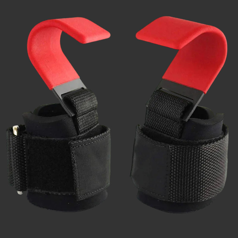 Hook Grips With Wrist Wraps